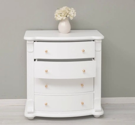 Comoda cu 4 sertare curbate, Colectia Directoire de la Studio Szel PS36 - Culoare_P004 - VOPSIT