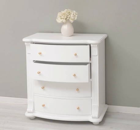Comoda cu 4 sertare curbate, Colectia Directoire de la Studio Szel PS36 - Culoare_P004 - VOPSIT