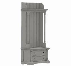 Cuier de hol elegance cu detalii profilate de la Studio Szel - SPEC23308 - Culoare_P039 - VOPSIT