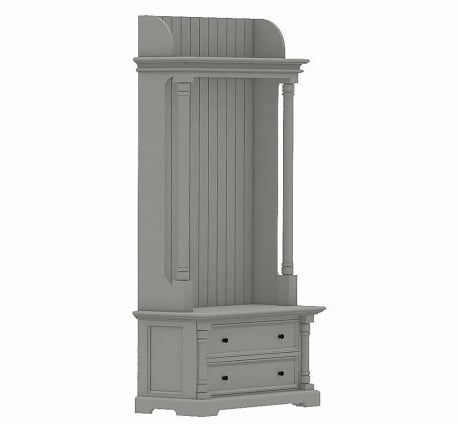 Cuier de hol elegance cu detalii profilate de la Studio Szel - SPEC23308 - Culoare_P039 - VOPSIT