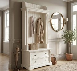 Cuier de hol elegance cu detalii profilate de la Studio Szel - SPEC23308 - Culoare_P039 - VOPSIT