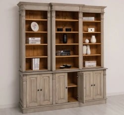 Bibliotecă Premium cu Polițe Reglabile de la Studio Szel - SPEC23079 - Culoare Int_P002 / Ext._P037 - DUBLU COLOR