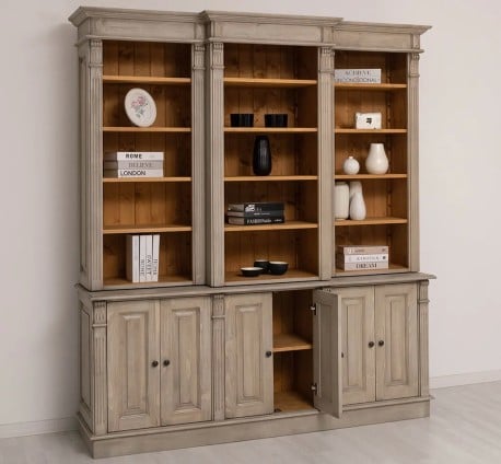 Bibliotecă Premium cu Polițe Reglabile de la Studio Szel - SPEC23079 - Culoare Int_P002 / Ext._P037 - DUBLU COLOR