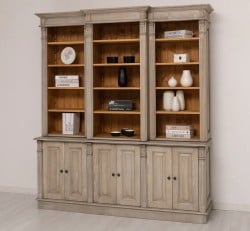Bibliotecă Premium cu Polițe Reglabile de la Studio Szel - SPEC23079 - Culoare Int_P002 / Ext._P037 - DUBLU COLOR