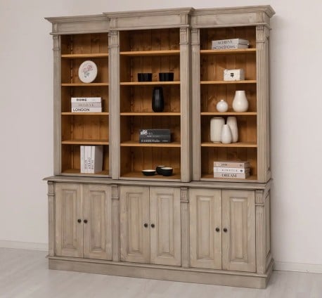 Bibliotecă Premium cu Polițe Reglabile de la Studio Szel - SPEC23079 - Culoare Int_P002 / Ext._P037 - DUBLU COLOR