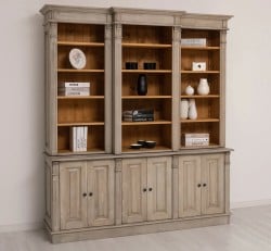 Bibliotecă Premium cu Polițe Reglabile de la Studio Szel - SPEC23079 - Culoare Int_P002 / Ext._P037 - DUBLU COLOR