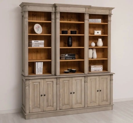 Bibliotecă Premium cu Polițe Reglabile de la Studio Szel - SPEC23079 - Culoare Int_P002 / Ext._P037 - DUBLU COLOR