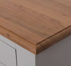 Bufet cu 2 usi, 2 sertare, blat stejar, BAS de la Studio Szel PS70BAS - Culoare Top_P061 - Culoare Corp_P077A - DUBLU COLOR