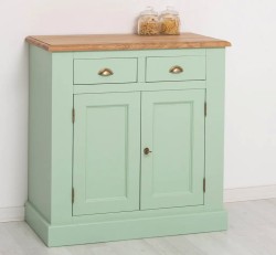 Bufet cu 2 usi, 2 sertare, blat stejar, BAS de la Studio Szel PS70BAS - Culoare Top_P061 - Culoare Corp_P092A - DUBLU COLOR