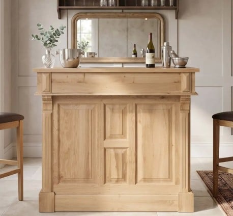 Mic mobilier cafenea 120 stejar, blat stejar - Studio Szel - Culoare_P061 - LACUIT