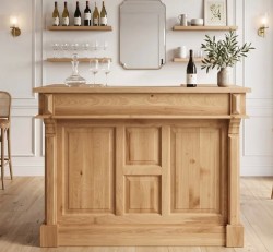 Mic mobilier cafenea 140 stejar, cu blat stejar - Studio Szel - Culoare_P061 - LACUIT
