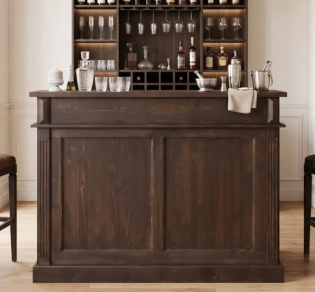 Bar cu 2 sertare, 2 compartimente deschise, blat stejar de la Studio Szel PS577 - Culoare_P062 - CERUIT