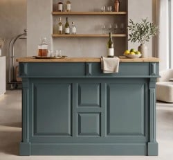 Bar 160cm, blat stejar - PS1001-160-TOP OAK