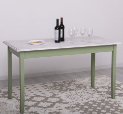 Masa cu blat stejar, dim. 140x70x78 - Culoare Top_P080 - Culoare Corp_P054 - DUBLU COLOR de la Rustic Butique - OUTPS659 - Culoare Top_P080 - Culoare Corp_P054 - DUBLU COLOR