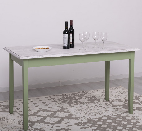 Masa cu blat stejar, dim. 140x70x78 - Culoare Top_P080 - Culoare Corp_P054 - DUBLU COLOR de la Rustic Butique - OUTPS659 - Culoare Top_P080 - Culoare Corp_P054 - DUBLU COLOR