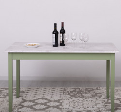 Masa cu blat stejar, dim. 140x70x78 - Culoare Top_P080 - Culoare Corp_P054 - DUBLU COLOR de la Rustic Butique - OUTPS659 - Culoare Top_P080 - Culoare Corp_P054 - DUBLU COLOR