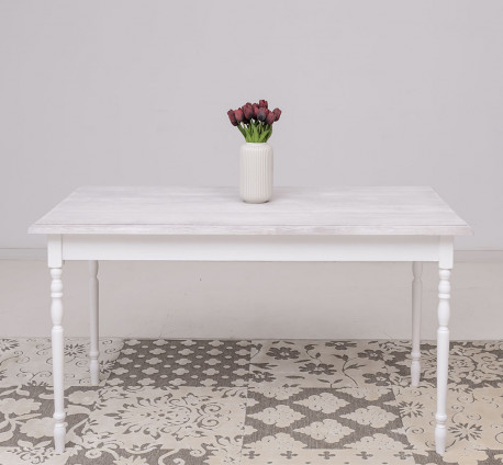 Masa cu picioare strunjite, dim. 140x70x78 - Culoare Top_P080 - Culoare Corp_P004 - DUBLU COLOR de la Rustic Butique - OUTPS660 - Culoare Top_P080 - Culoare Corp_P004 - DUBLU COLOR