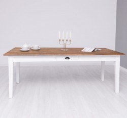 Masa 210x90, cu blat stejar - Culoare Top_P064 - Culoare Corp_P004 - DUBLU COLOR de la Rustic Butique - OUTPS22 - Culoare Top_P064 - Culoare Corp_P004 - DUBLU COLOR