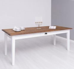 Masa 210x90, cu blat stejar - Culoare Top_P064 - Culoare Corp_P004 - DUBLU COLOR de la Rustic Butique - OUTPS22 - Culoare Top_P064 - Culoare Corp_P004 - DUBLU COLOR