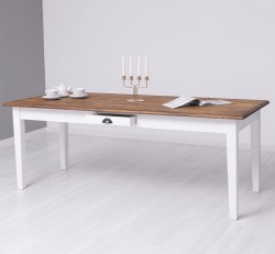 Masa 210x90, cu blat stejar - Culoare Top_P064 - Culoare Corp_P004 - DUBLU COLOR de la Rustic Butique - OUTPS22 - Culoare Top_P064 - Culoare Corp_P004 - DUBLU COLOR