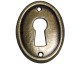 Oval key plate 87 AL