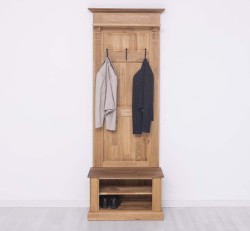 Cuier cu 2  spatii deschise, din stejar - Culoare Top_P064 - Culoare Corp_P061 - Culoare Cornisa_P064 - DUBLU COLOR de la Rustic Butique - OUTOPS537 - Culoare Top_P064 - Culoare Corp_P061 - Culoare Cornisa_P064 - DUBLU COLOR